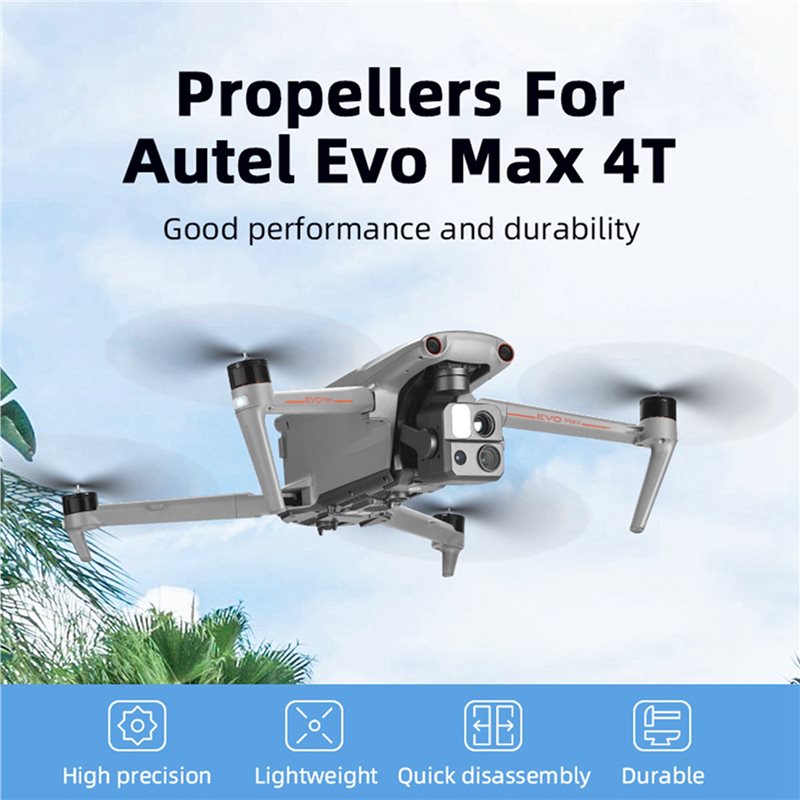 مجموعة قطع غيار مروحة الطائرة  - مراجعة Autel Drone Evo Max 4T وسعره
